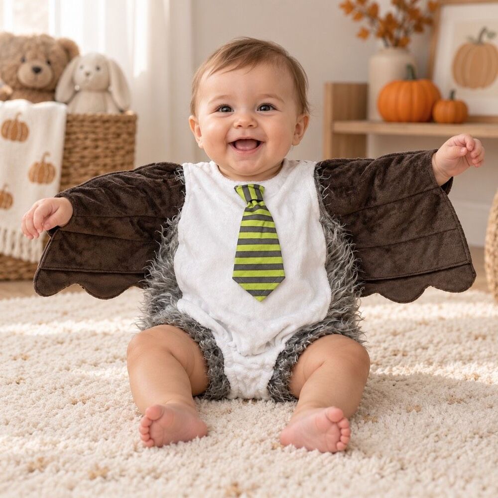 Owl Princess Paradise Infant Baby Costume Size 6-12 Months Bodysuit Only Edward